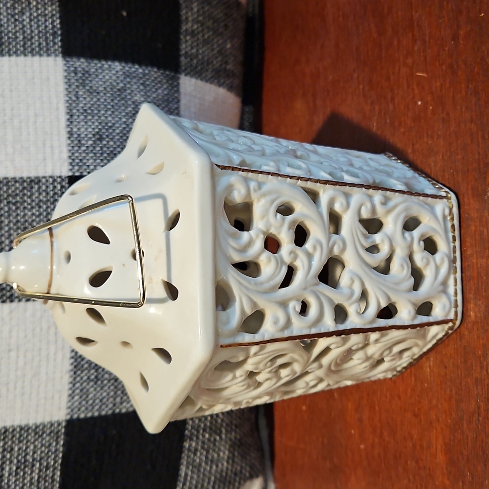 Vintage Porcelain Lantern